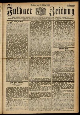 Ausgabe vom Freitag, den 18. März 1892.