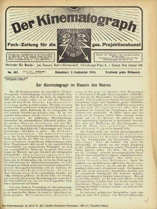 Der Kinematograph im Dienste des Heeres