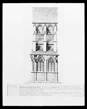 Laon: Kathedrale, Aufriss Chor