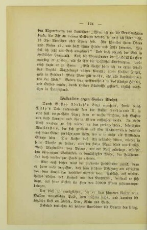 Wallenstein gegen Gustav Adolph