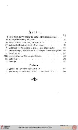 Inhaltsverzeichnis und Vorwort