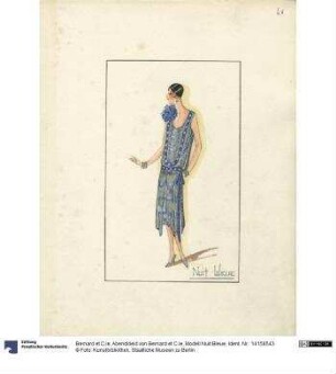 Abendkleid von Bernard et C.ie, Modell Nuit Bleue