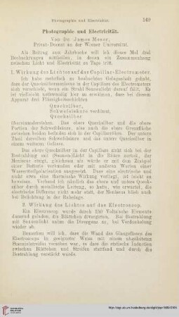 Photographie und Electricität