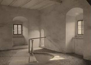 Erzgebirge. Schloss Stein. Spätgotischer Wohnraum im 2. Obergeschoss des Kernwerkes: Treppenstube