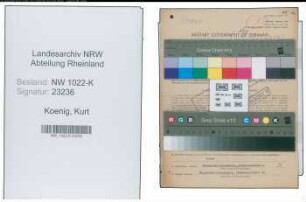 Entnazifizierung Kurt Koenig , geb. 14.04.1910 (Chemiker)