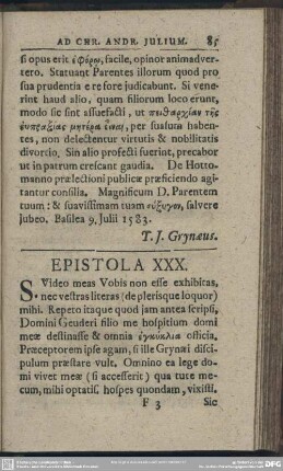 Epistola XXX