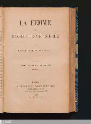 La femme au dix-huitième siècle