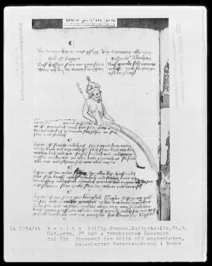 Fränkisches Losbuch — Sonne, Folio 73verso