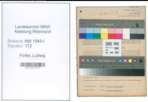 Entnazifizierung Ludwig Forke , geb. 15.02.1904 (Installateur)