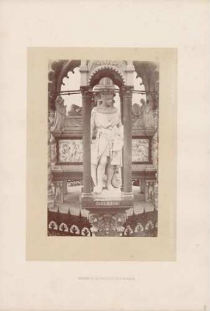 Detailansicht (Otto das Kind, Herzog von Braunschweig und Lüneburg) des Brunswick-Monuments (Denkmal Herzog Karls II. von Braunschweig) in Genf