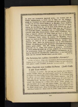 Die Versenkung des englischen Linienschiffes "Cornwallis".