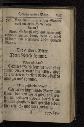 Die andere Bitte. Dein Reich komme.