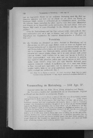 Versammlung zu Marienburg. - 1451 Apr. 11.