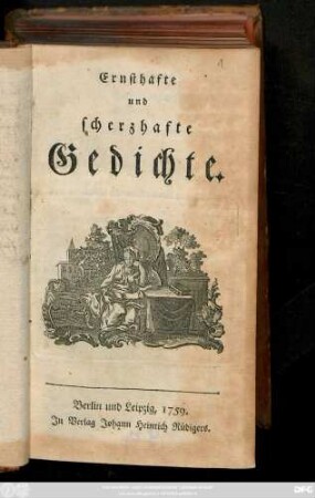 Ernsthafte und scherzhafte Gedichte