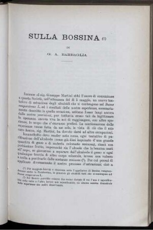 Sulla Bossina