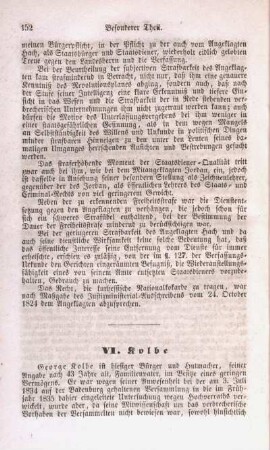 VI. Kolbe
