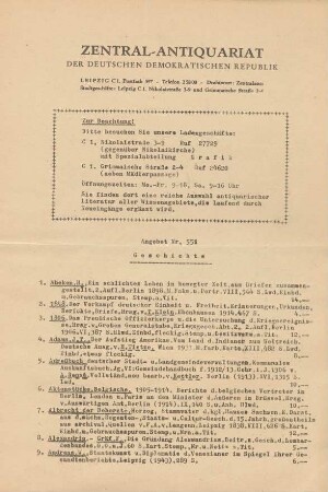 Nr. 551: Geschichte