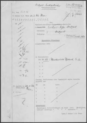 Stuttgart Lukas Teil-Kirchengemeinde: Visitationsbericht mit Pfarrbericht 1965