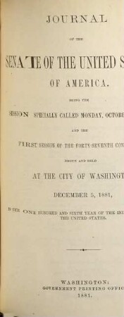 Senate documents. [341.] 1881/82 = Congress 47, Sess. 1