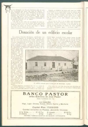 Donación de un edificio escolar