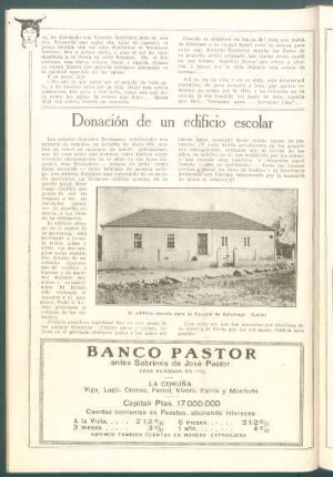 Donación de un edificio escolar