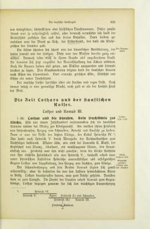 Die Zeit Lothars und der staufischen Kaiser