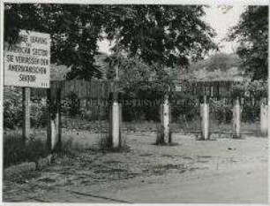 Zonengrenze in Berlin-Wannsee / Neu-Babelsberg