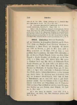3454. Schleiden (Andreas Bendictus)