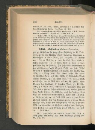 3454. Schleiden (Andreas Bendictus)