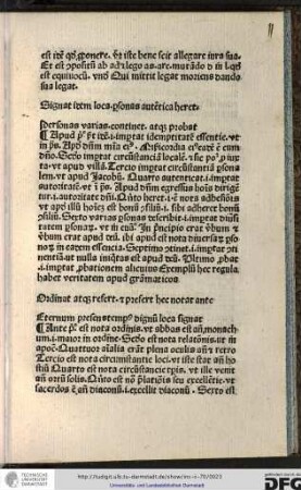 Apud primo significat idem id est importat idemptitatem essentie ut in Psalmo Apud dominum misericordia est...