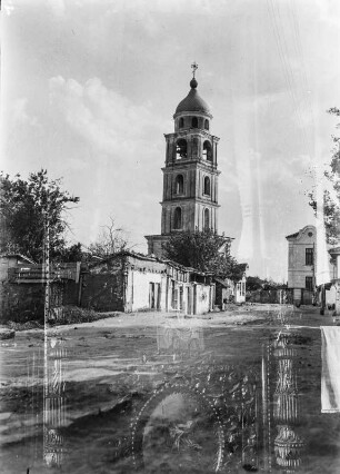 Turm : Blick auf einen Turm.