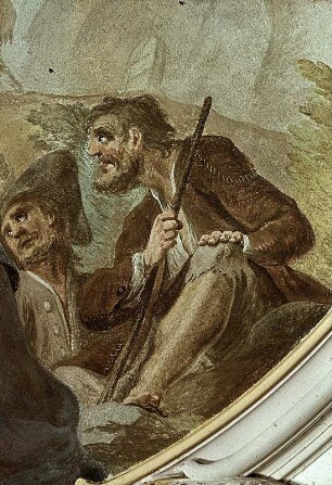 Östliches Bild: Predigt des heiligen Ulrich in Rümelingen (Schweiz)