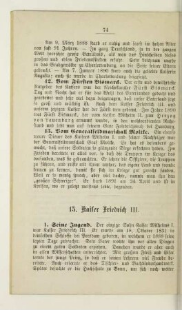 15. Kaiser Friedrich III.