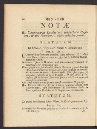 Notae Ex Commentariis Lambecianis Bibliothecae ...