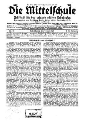 Mittelschule und Wirtschaft