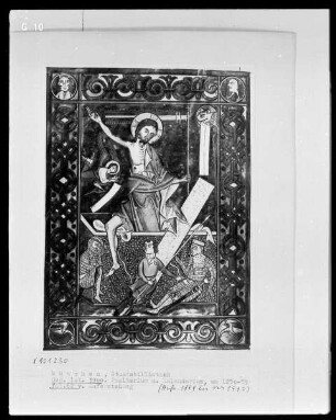 Psalterium mit Kalendarium — Auferstehung Christi, Folio 62verso