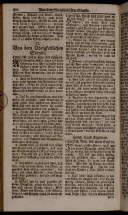 II. Von dem Obrigkeitlichen Stände.