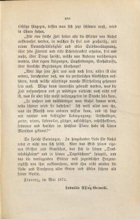 Briefwechsel zwischen Varnhagen und Rahel, 1