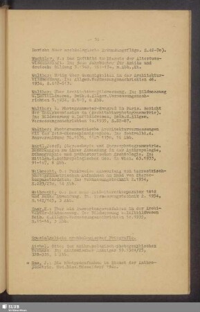 Spezialgebiete archäologischer Fotografie