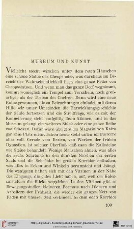 Museum und Kunst