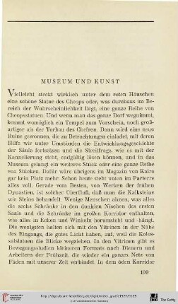 Museum und Kunst