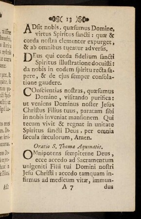 13-24, Oratio S. Thomae Aquinatis; ...