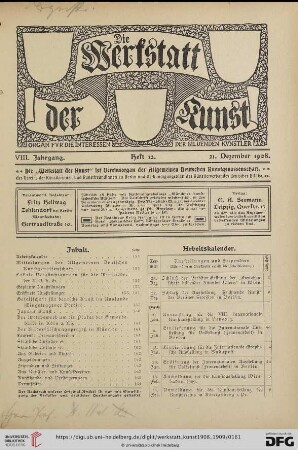Heft 12 (21. Dezember 1908)