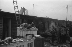 Brand in einer Barackenwohnung am südlichen Ortsausgang von Grünwinkel.