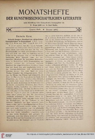 Erstes Heft (Januar 1907)