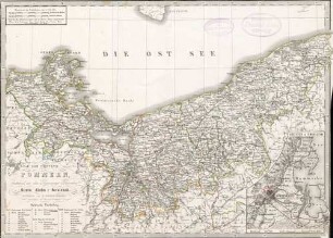 Die Provinz Pommern bestehend aus den Regierungs-Bezirken Stetin, Cöslin & Stralsund