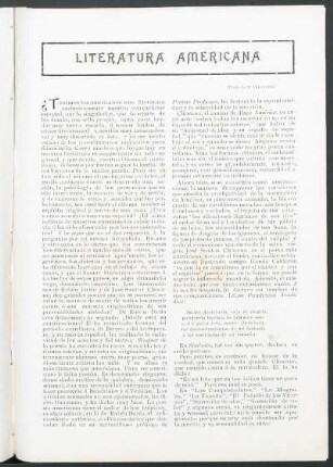 Literatura americana