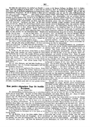 Vom zweiten allgemeinen Tage für deutsche Erziehung : Weimar, Pfingsten 1905