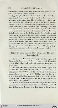 Rückkehr nach Sachsen über Troja, den Ida und Kontantinopel