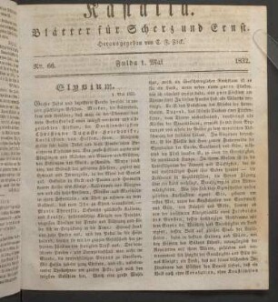 Ausgabe vom 29. April 1832.